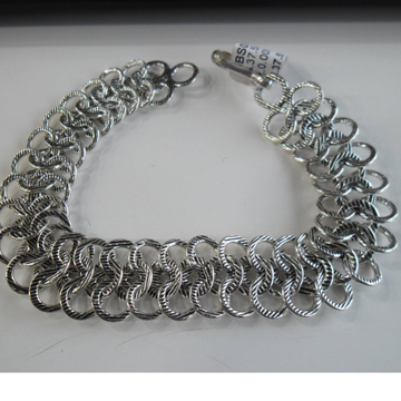 925 Sterling Silver Oxidised Designer Bracelet For... by 