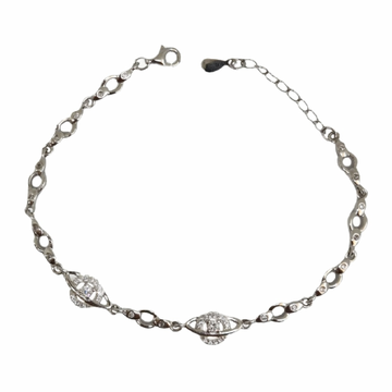 925 Sterling Silver Modern Ladies Bracelet MGA - B...