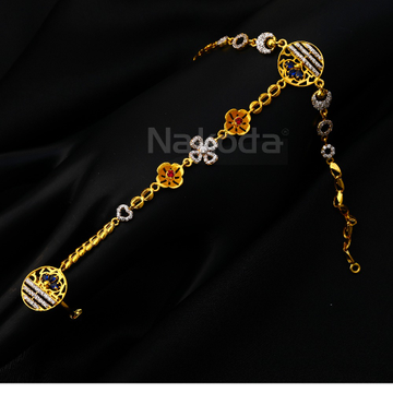 22CT CZ  Gold Designer Ladies Hathpan HP144