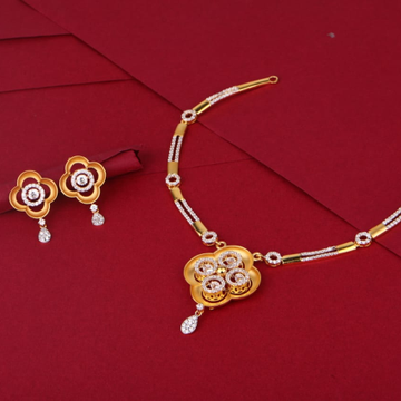 916 Gold Designer Ladies Necklace Set LN292