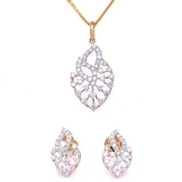 Angle Bliss diamond pendant & earring set