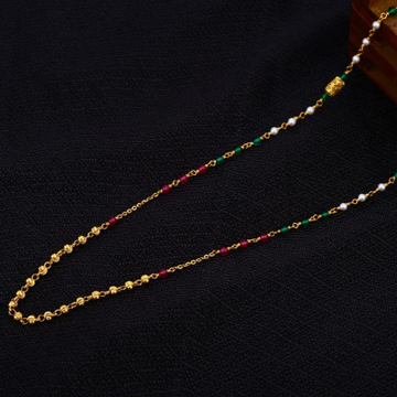 916 Gold Ladies Moti Mala AC273