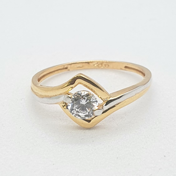 Gold 91.6 White Diamond Fancy Ring by 