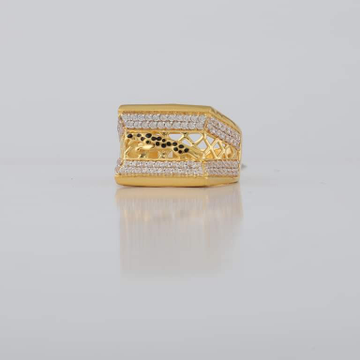 22 kt gold cz fancy men's ring by Aaj Gold Palace