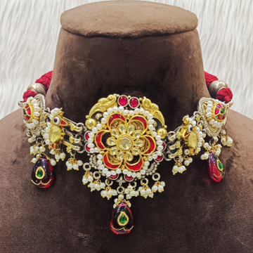 Exclusive Vintage Silver Nakhra Necklace For Weddi...