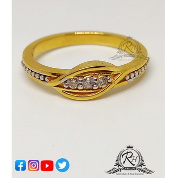 22 carat gold latest daimond ladies rings RH-RG124