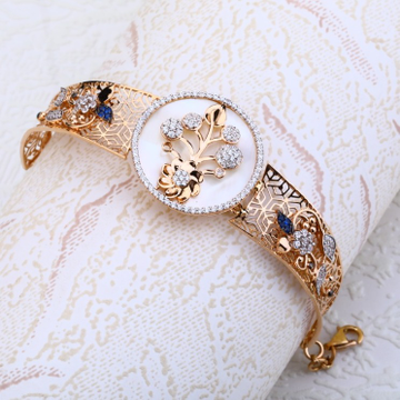 Ladies kada bracelet cz Rosegold 18ct by 