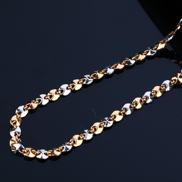Rose Gold Heavy Weight 18K Mens Chain-RMC21