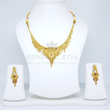 20kt gold necklace set gnl133 - gft90 by 
