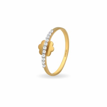 Delicate Flower 22k Gold Lady Ring
