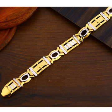 22CT Plain Hallmark  Stylish Gold Men's Bracelet M...