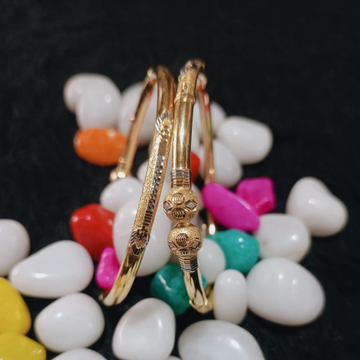 22Kt Gold Modern Copper Kadli by 