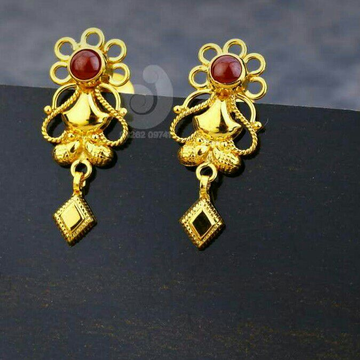 18ct Hanging Ruby Stone Tops