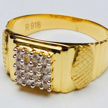 916 & 75 Gold Ring For Men by 