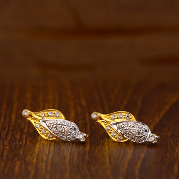 22CT Gold CZ Fancy Ladies Tops Earrings LTE98