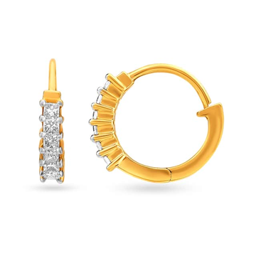 916 Yellow Gold Gorgeous Design Earrings