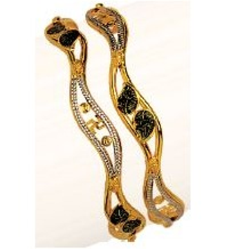22K / 916 Gold modern Vakiya Kadli ( Pieces ) by Ruchit Jewellers