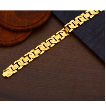 22KT Gold  Gentlemen's Designer Plain Bracelet MPB...