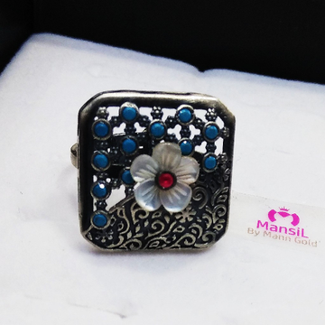92.5 sterling silver designer antique ring ML-69