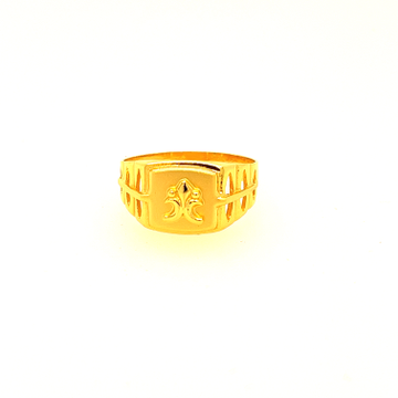 22k Yellow Gold Bond Plain Ring by 