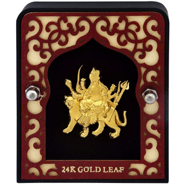Ambe Mataji Frame In 24K Gold Foil MGA - AGE0269