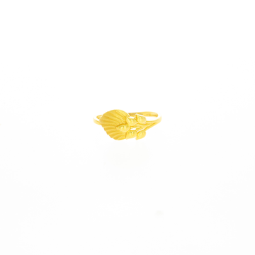 Designer Leafy Shape 22kt Gold Ring