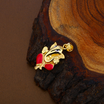 God Ganesha Gold Pendant-HLP102