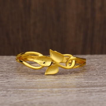 22 carat gold stylish ladies plain rings RH-LR428