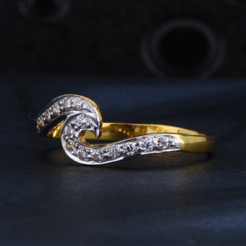 22CT CZ Gold Hallmark Fancy Women's Ring LR1353