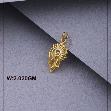 916 Gold Trending Flower Design Pendant by 