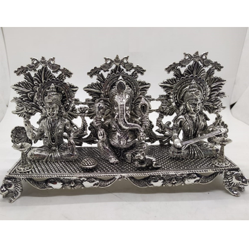 925 Pure Silver Lakshmi Ganesh Idols In High Antiq... by 