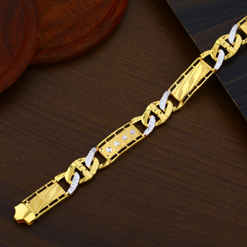 Mens Exclusive Designer Gold 22ct Bracelet-MPB06