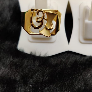 22 kt gold casting om men's ring by Aaj Gold Palace