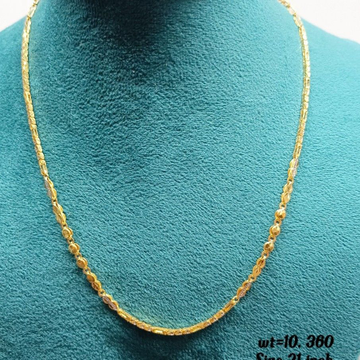 22crt gold handmade chain by Suvidhi Ornaments