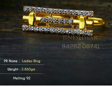 Attractive Cz Fancy Ladies Ring LRG -0344