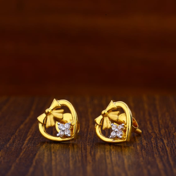 916 Gold CZ Designer Ladies Tops Earrings LTE30