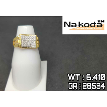 916 Men's multi stone gold ring