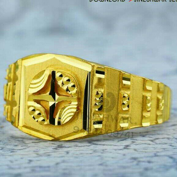 Gold Palin Gents Ring 916