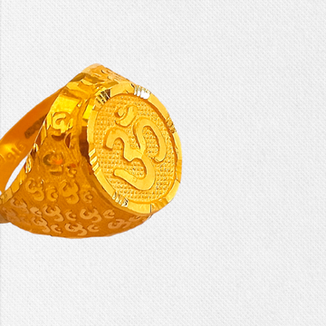 Gold Om Ring by 