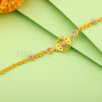 916 Gold CZ Ladies Designer Bracelet LB560