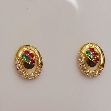 18k Gold Unique earrings by D.M. Jewellers