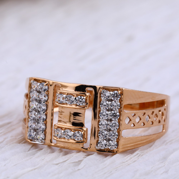 750 Rose Gold Fancy Hallmark Men's Ring RMR72