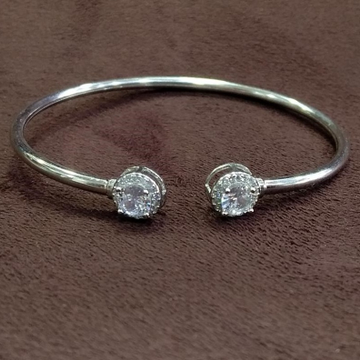 925 sterling silver diamond   kada bracelet by 