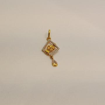 22k gold diamond pendant by 