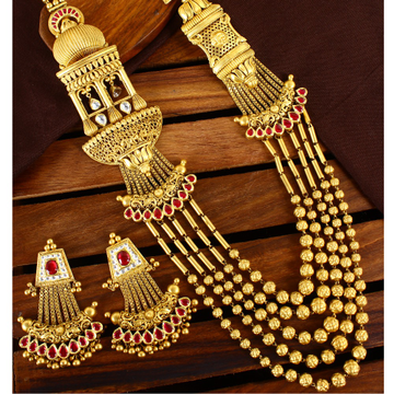 antique long set attractive design in 22k 916 by 