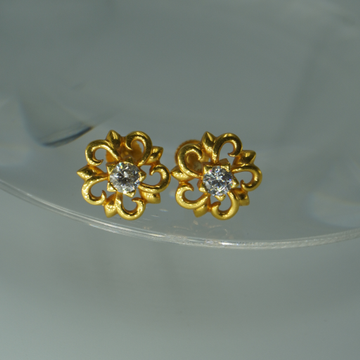 22k gold Flower earrings