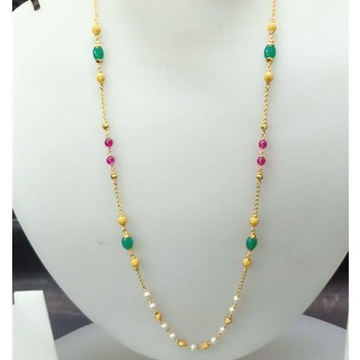 Gold colourful necklace for women by Celebrity Jewels