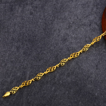 916 Gold Cz Exclusive Plain Bracelet LPBR50