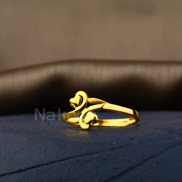 916 Gold Hallmark Designer Ladies Plain Ring LPR50...