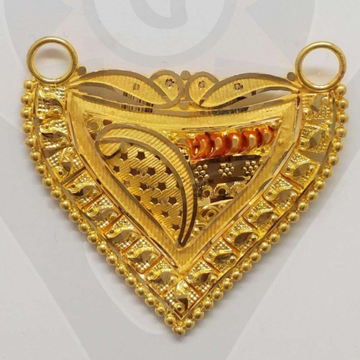 916 gold kalkatti design mangalsutra pendant by 
